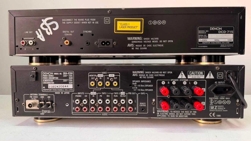 Amplituner DRA-435R si CD Player DCD-715 – Linie Audio Denon Gold-Feet Japan