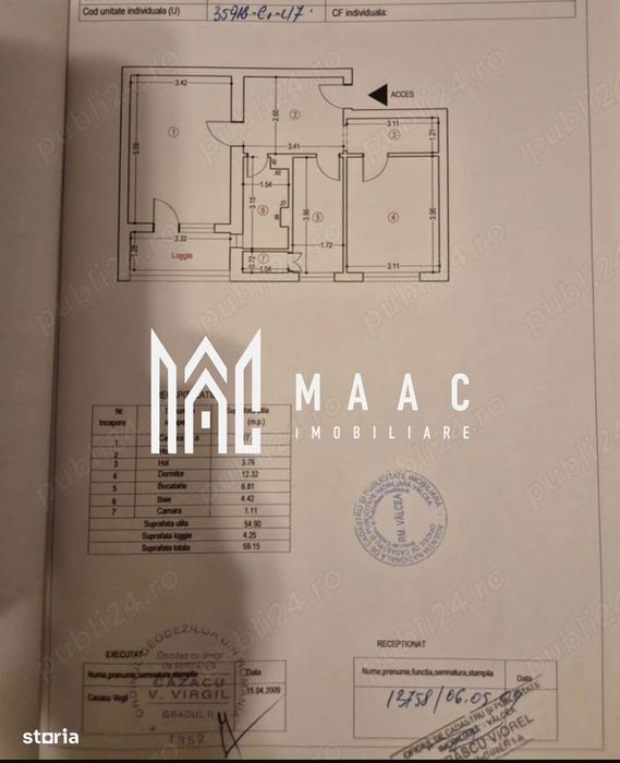 Apartament | 2 camere | Ostroveni | Lift
