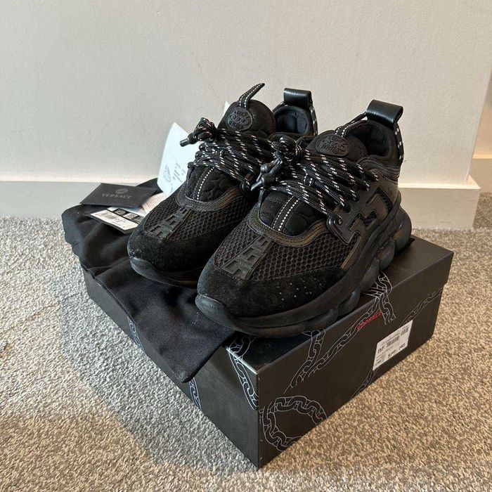Full Box Versace Chain Reaction Negru 36-46 - Cutie si Verificare