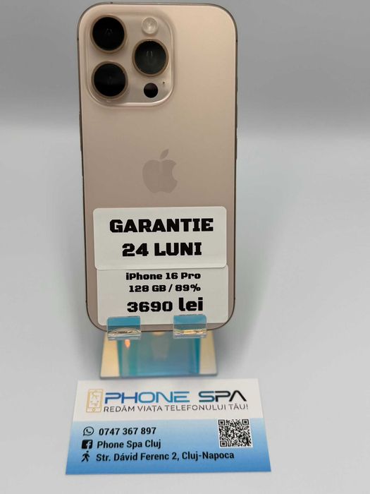 iPhone 16 Pro 128Gb 89% - Din magazin,cu garantie