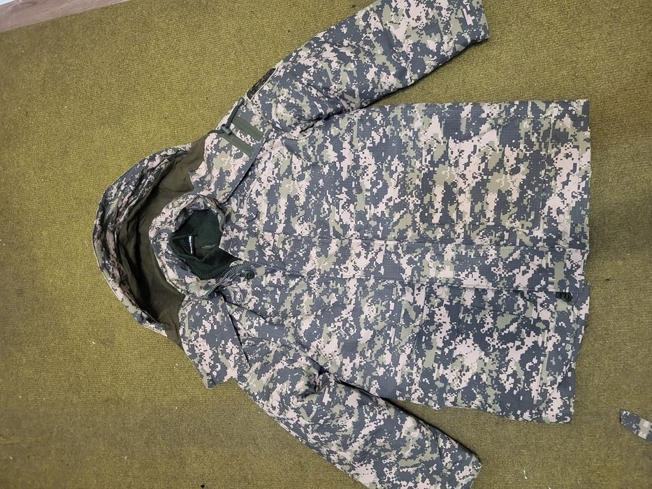 военный бушлат и ватник