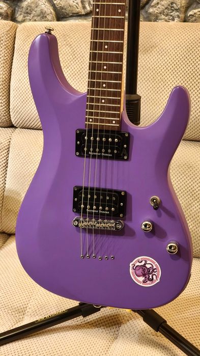 Schecter C-6 Deluxe Satin Purple - ъпгрейдвана, като нова