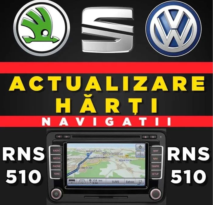 RNS 510 Update & actualizare software și hărți