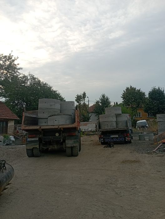 Услуги с багер и самосвал събаряне на сгради , почистване на ниви Баге