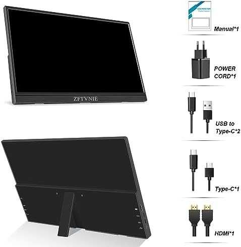 ZFTVNIE 15.6" Touch монитор FHD HDMI USB-C