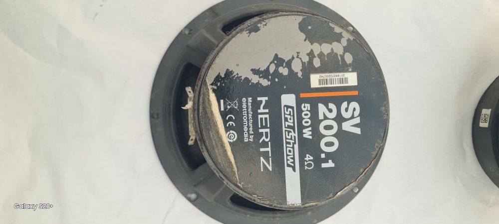 Vind 2 difuzoare Hertz Spl swow250 w rms 500 w putere total
