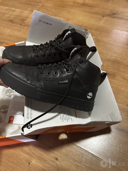 мужские полуботинки Timberland Maple Grove Mid Lace Sneaker Black 43ра