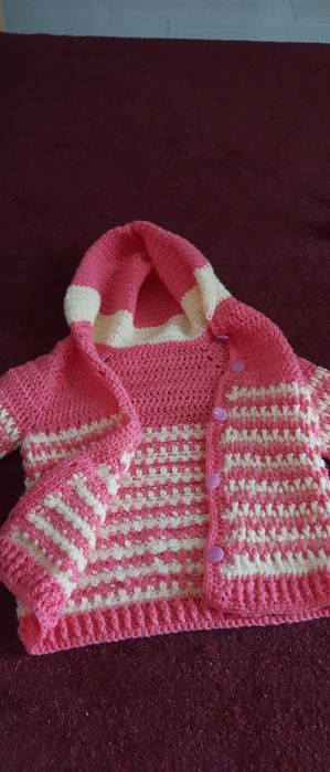 Bluza fetițe 2 -4 ani împletită manual