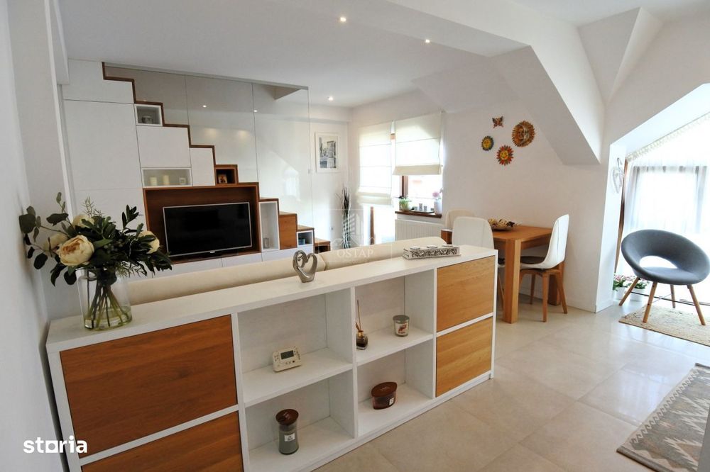 Duplex elegant intr-un bloc tip vila – 90 mp de confort, lumina si i