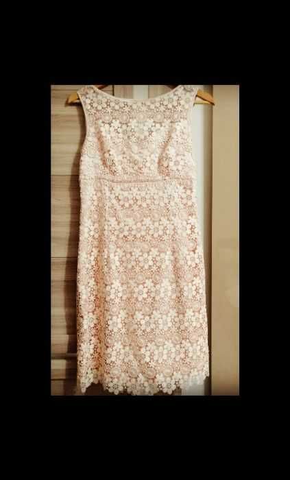 Rochie dantela, culoare frez