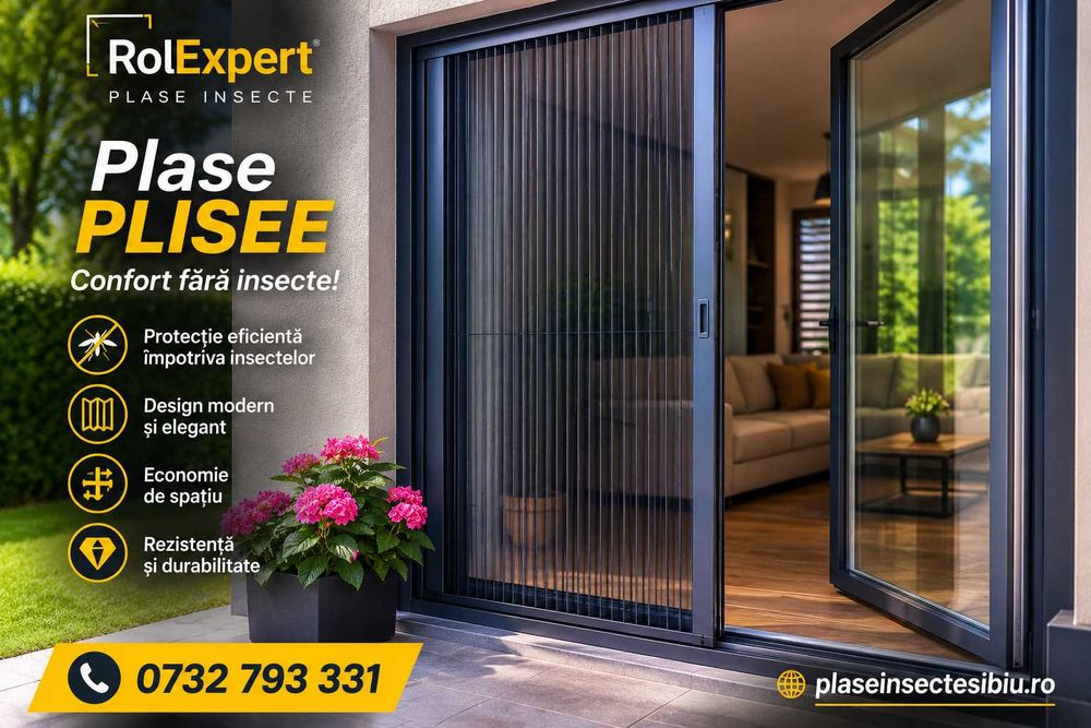 Plase Insecte Plisse | Montaj Gratuit | Sibiu | RolExpert