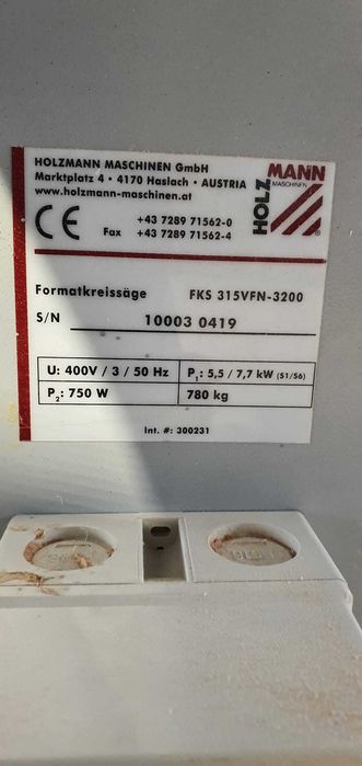 Circular de formatizat Holzmann FKS 315VFN-3200 (incizor)| 3200 mm