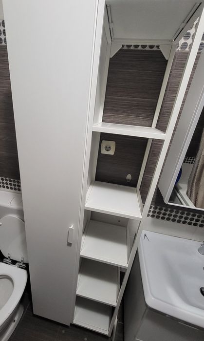 Set corpuri suspendate IKEA ENHET albe – stare excelentă