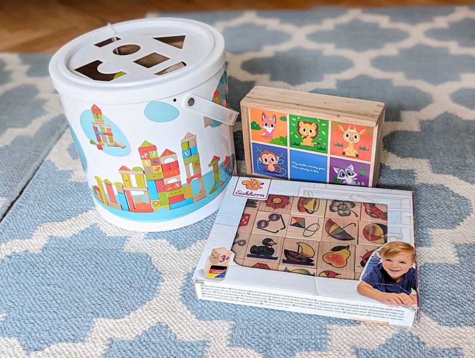 Set jocuri și jucării educative din lemn (1-3 ani)