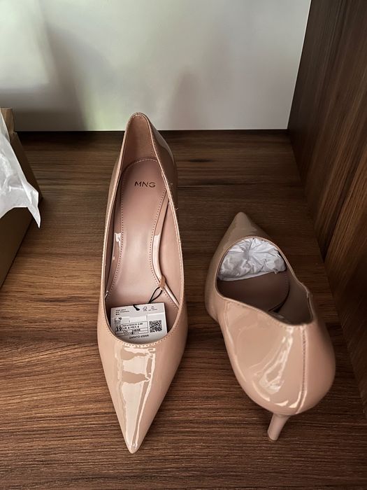 Обувки с висок ток Mango