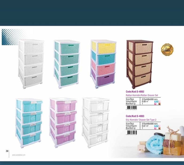 Dulapior plastic cu sertare