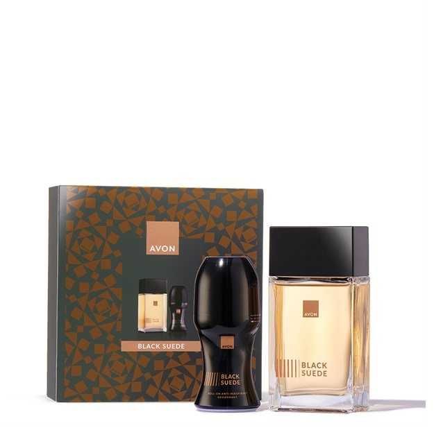 Set 2 prod. Black Suede: Apa toaleta 100ml&Deo-bila 50ml in cutie-Avon