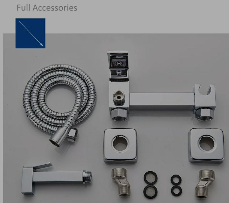 Комплект Душ за вграждане топ качество Nickel,CHROME,BLACK