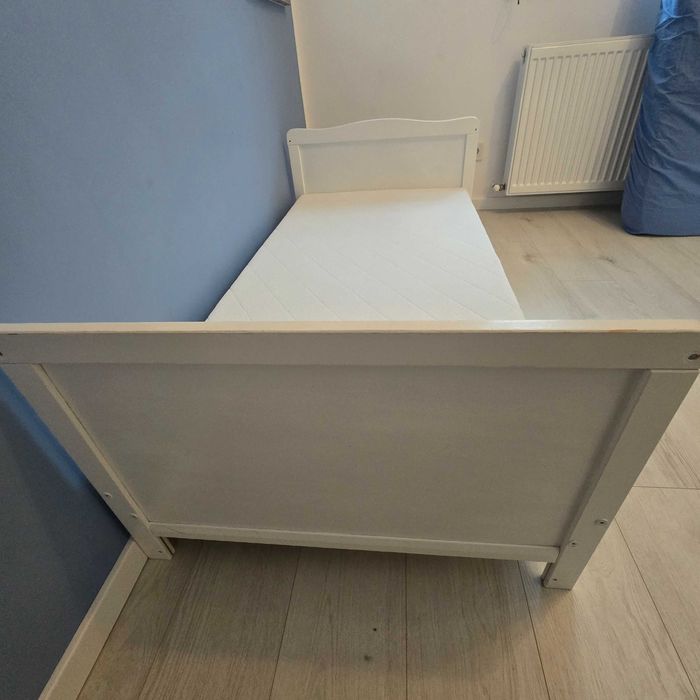 Pat alb copii 140×70 cu saltea