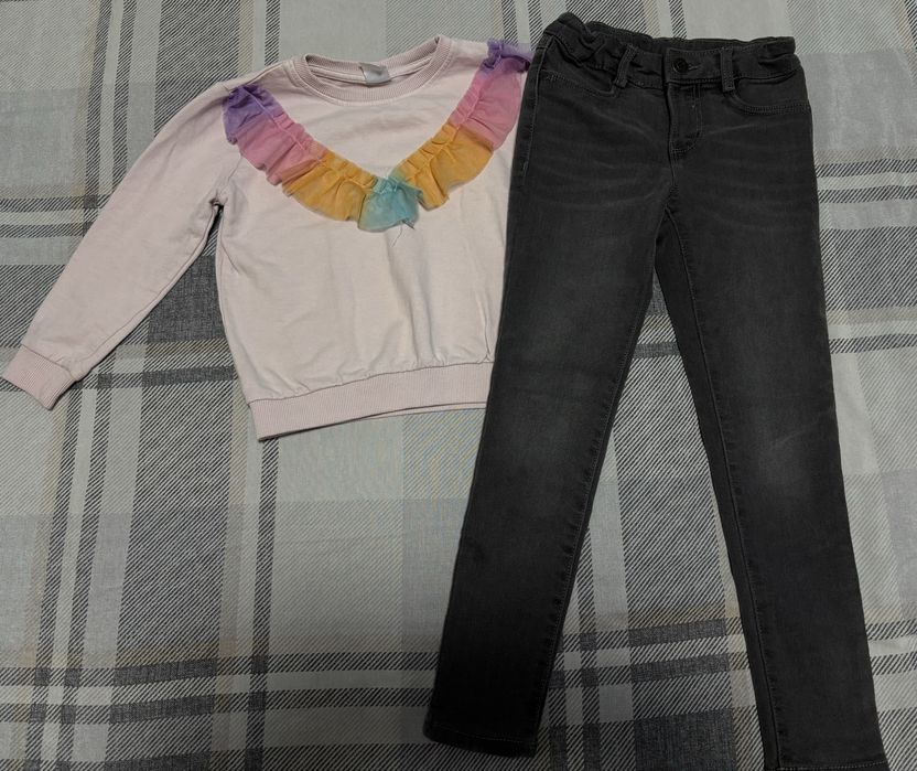 Дрехи за момиче размер 116см