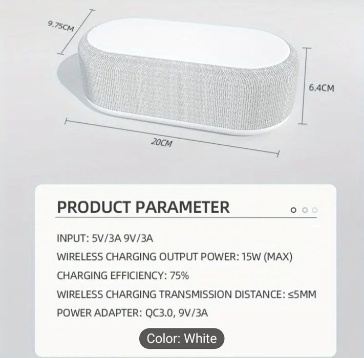 Колонка, караоке 40w, лед лампа, ночник-светильник, беспровод зарядка