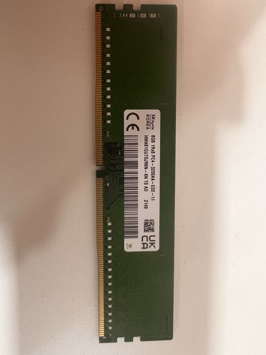 Оперативная память 8 гб DDR 4 частота 3200