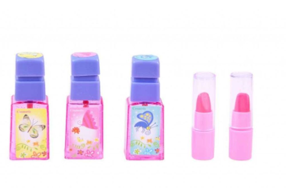 Тоалетка със столче за деца с 15 аксесоара