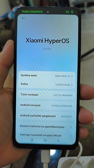 Redmi13.256GB sotiladi