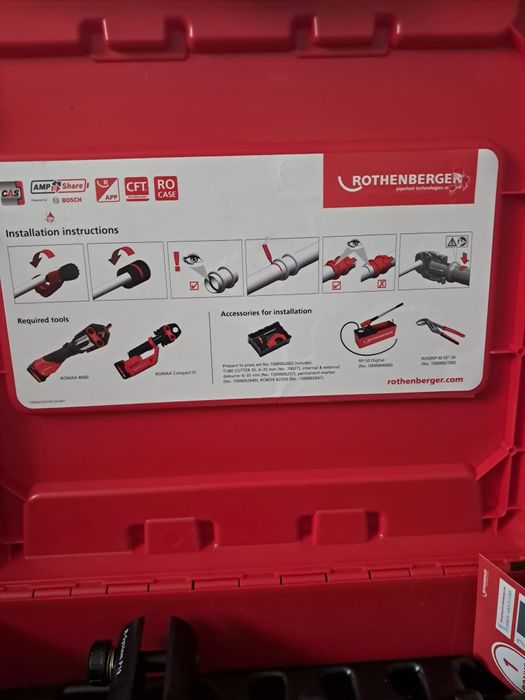 Mașină presare fitinguri nouă rothenberger romax.