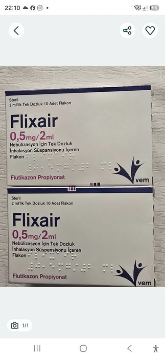 Flixair aerosoli pentru copii.Pret la 4 cutii