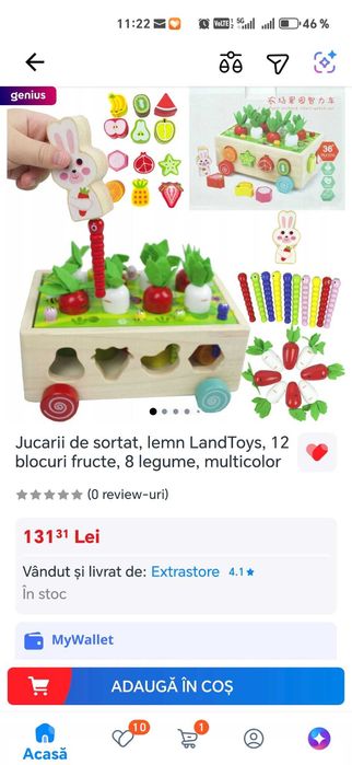 Set jucarii bebe puzzel lemn plastic puzzel rotativ spirala, bebe valiza