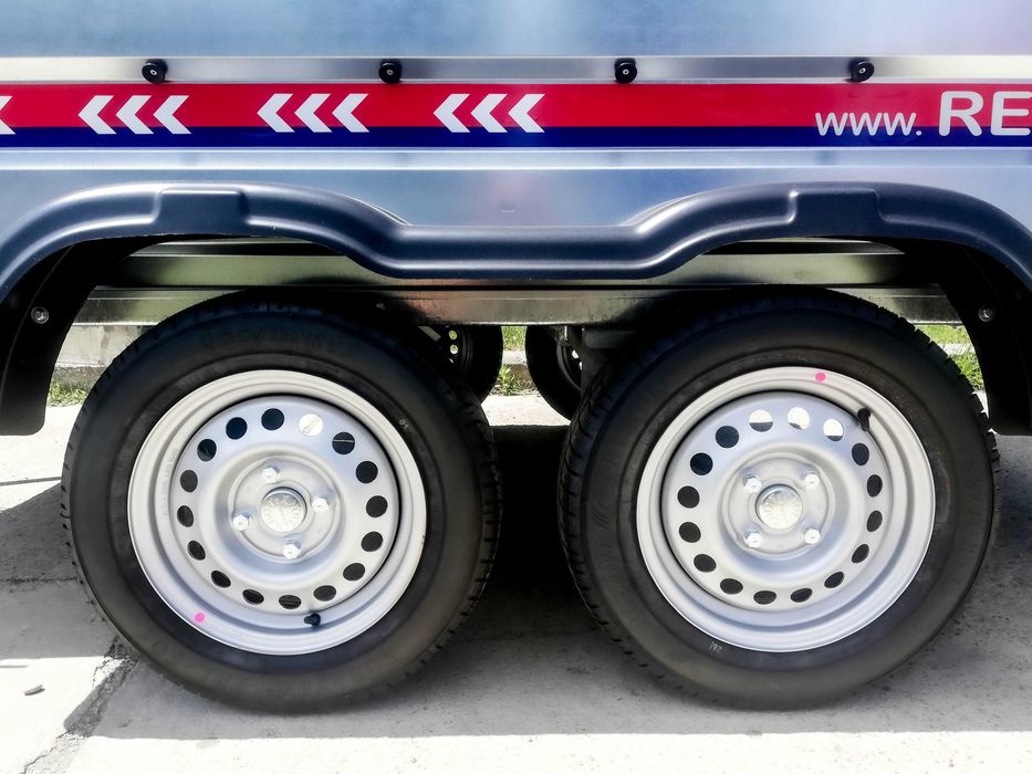 Remorcă nouă 750 kg basculabilă REPO cu acte RAR