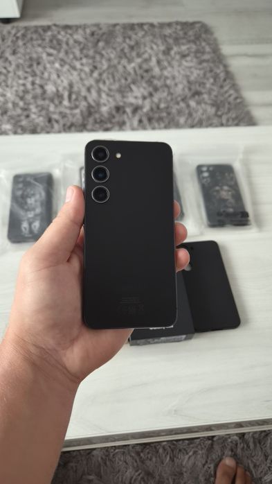 Samsung S23 5G  Phantom Black 256G  cutie, huse, folii!