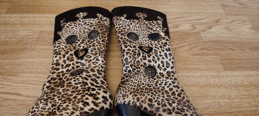 Cizme damă animal print