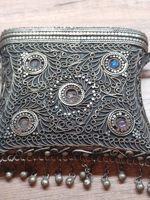 Продавам антикварна сребърна Барутница филиграм 19-век уникална