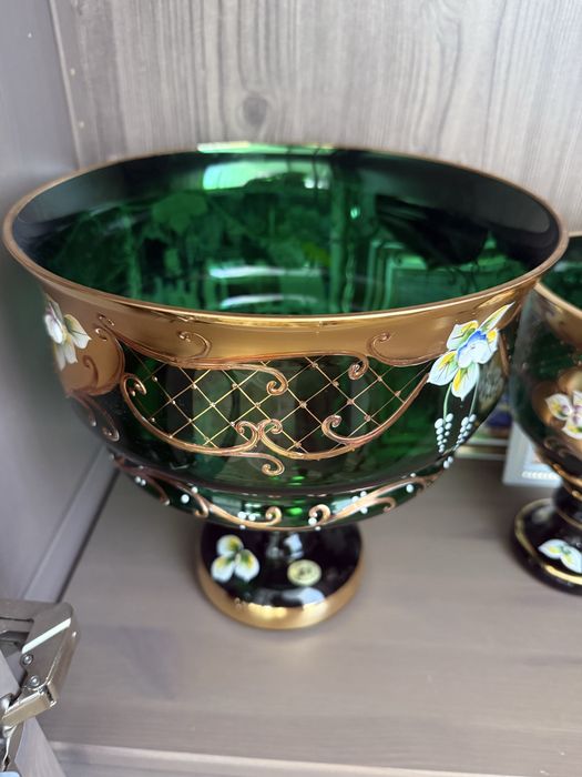 Ваза богемское стекло