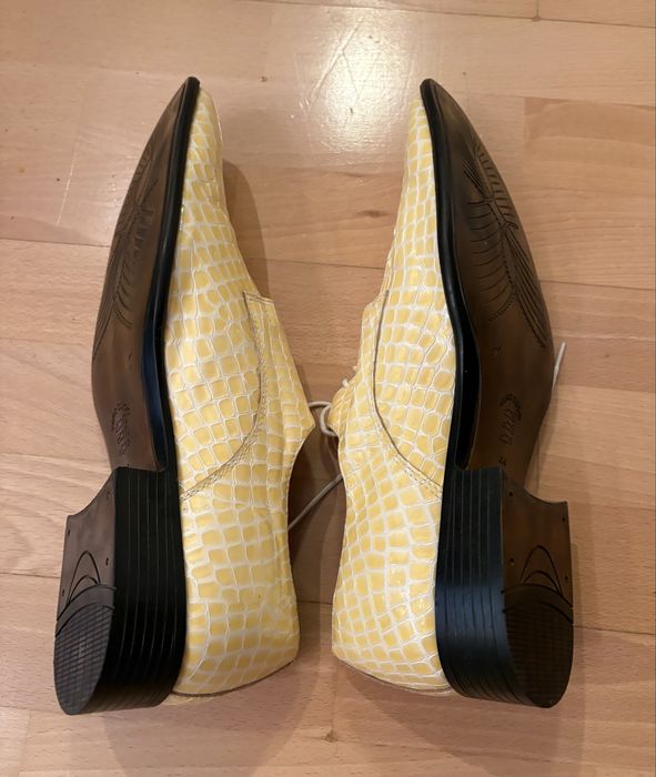 Vand pantofi piele pentru barbati, model deosebit Iedera, marime 44