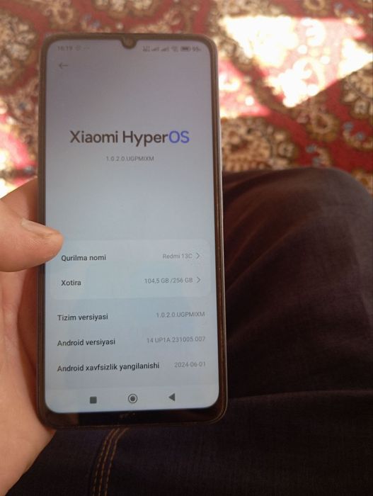 RedMi 13C Sotiladi 8/256GB koʻk rang