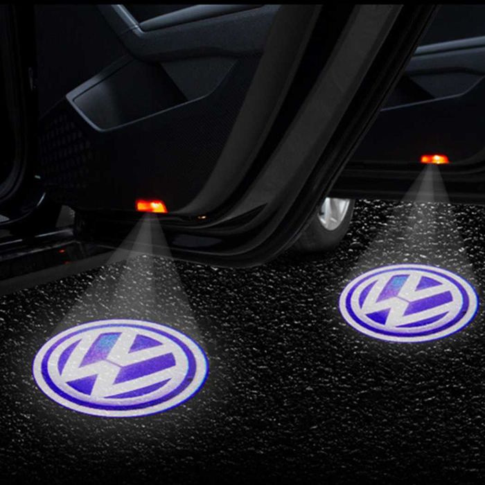 Lampi logo portiere VW Tiguan, Touareg, CC, Golf 5, 6, 7, Jetta