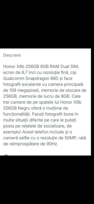Honor x8b/256 Gb/8 Ram