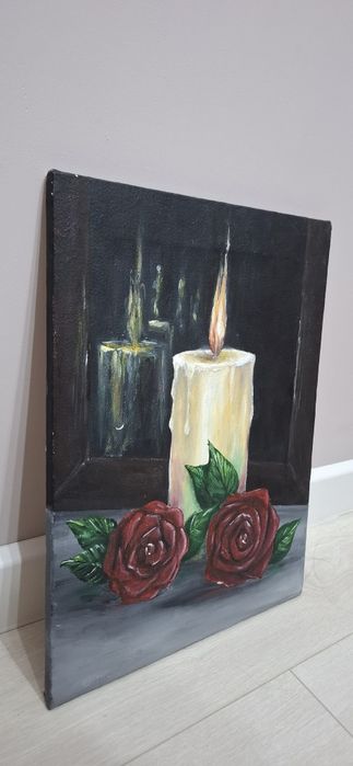Картина на подрамнике "Свеча"
