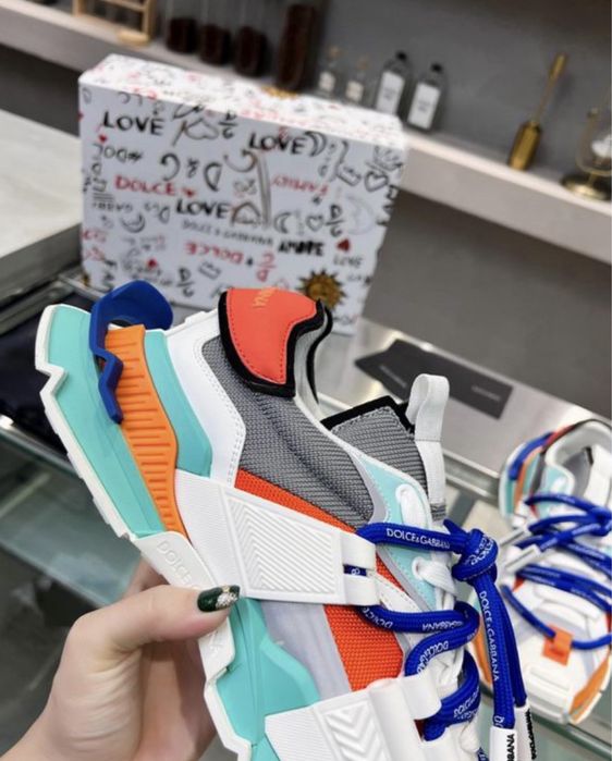 Adidasi Dolce Gabbana multicolor