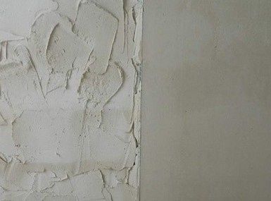 Левкас , выравнивание стен