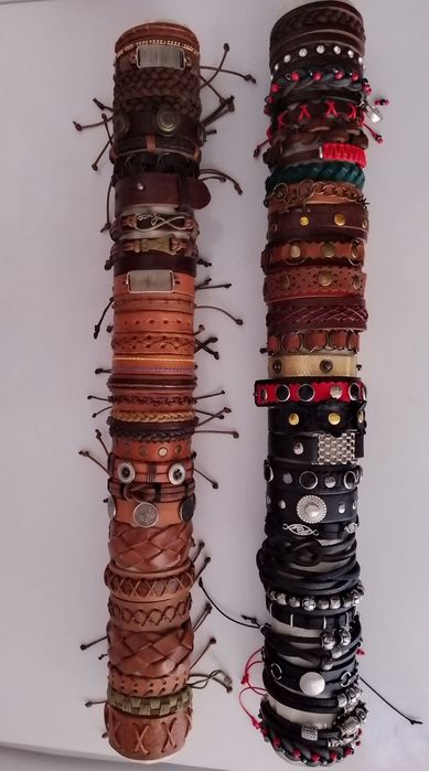 Ръчно изработени кожени гривни