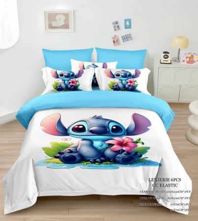 Squid, stitch, sonicModele noi
159 lei 
Pentru pat dublu
6 piese