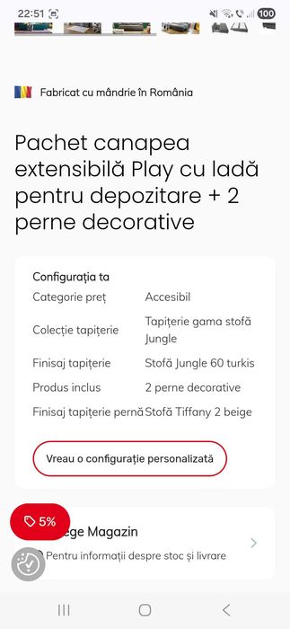 Canapea extensibila