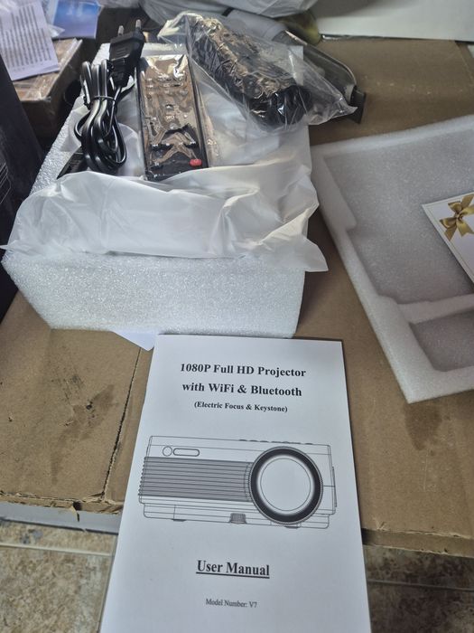 Промо Цена!5G Wi-Fi Проектор300 ANSI лумена Bluetooth