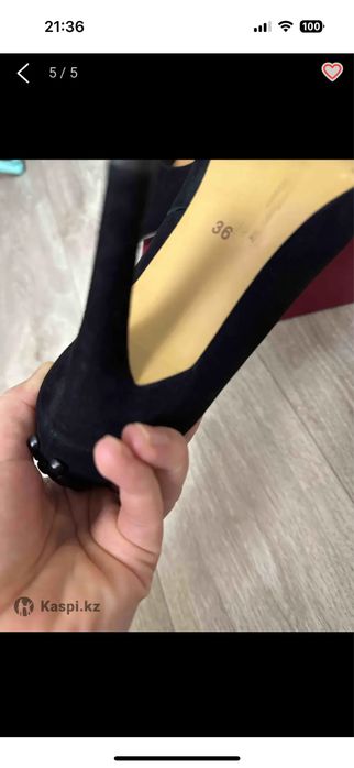 Туфли замшевые, натуральные