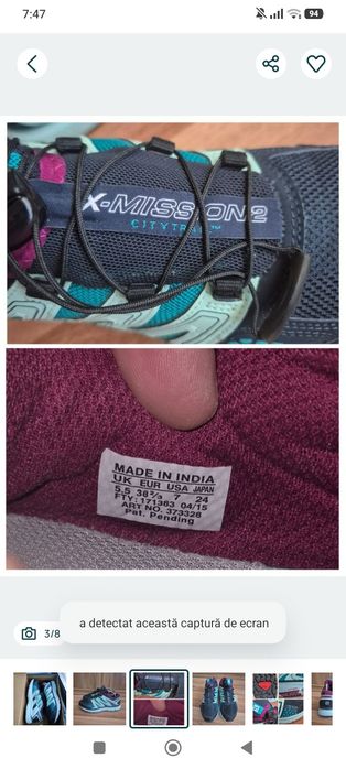 Adidasi Salomon X mission 2 citytrail 38 2/3