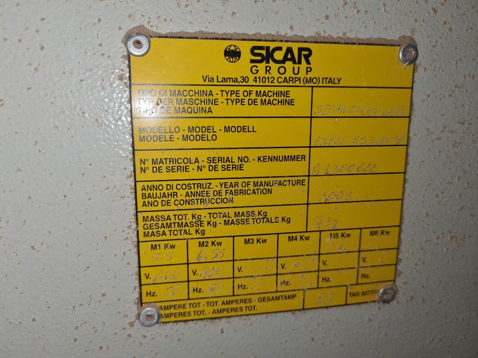 Circilar cu incizor debitat pal si masina cant abs